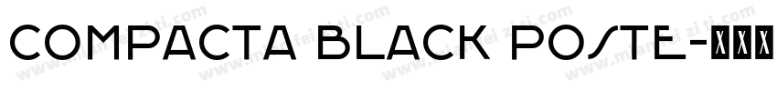 Compacta Black Poste字体转换